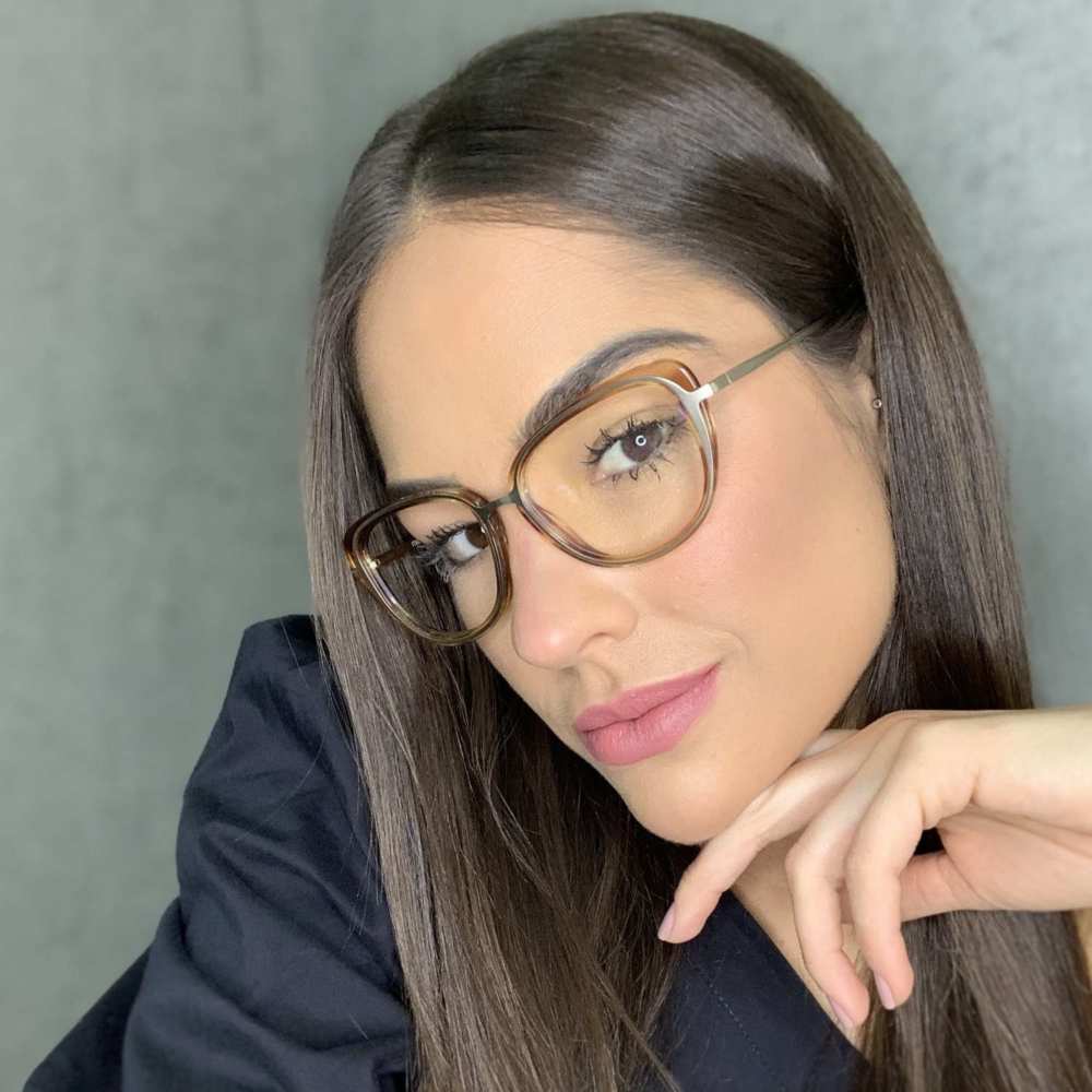 oticagriss oculos de grau gatinho marrom transparente 172 2