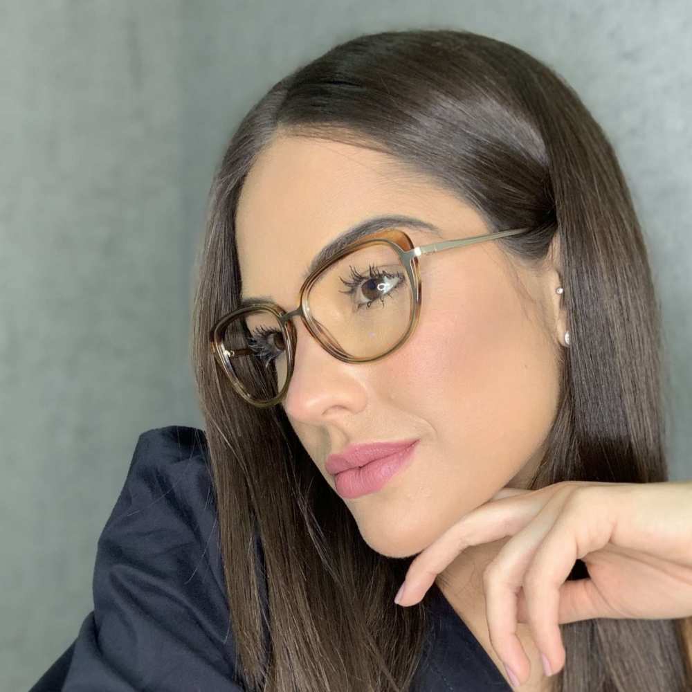 oticagriss oculos de grau gatinho marrom transparente 172 3