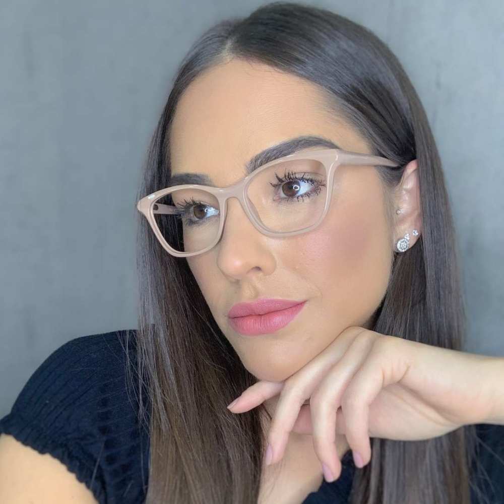 oticagriss oculos de grau gatinho nude 175