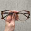 oticagriss oculos de grau gatinho tartaruga com marrom 171