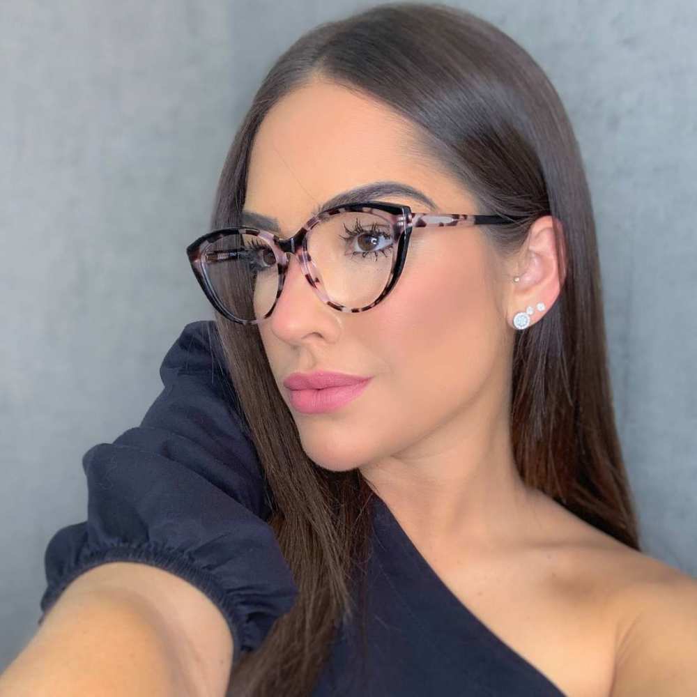 oticagriss oculos de grau gatinho tartaruga com rosa 171 2