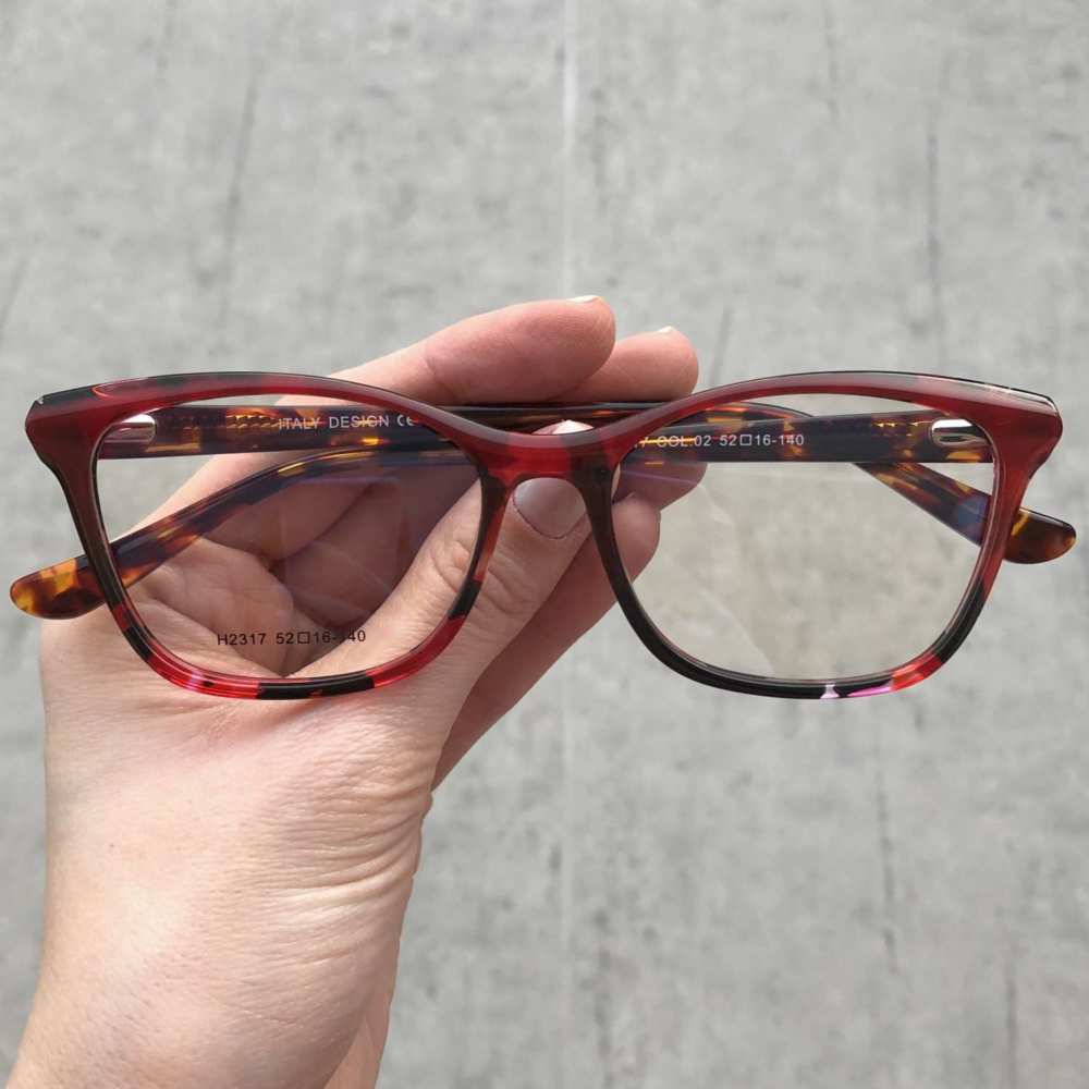 oticagriss oculos de grau gatinho vermelho com tartaruga 175