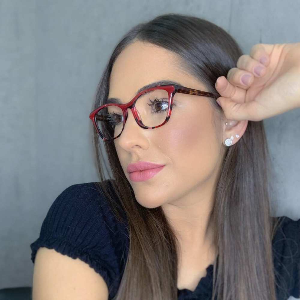 oticagriss oculos de grau gatinho vermelho com tartaruga 175 2
