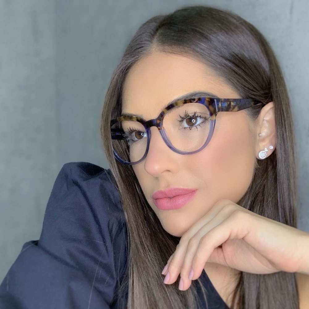 oticagriss oculos de grau redondo azul com tartaruga 173 2