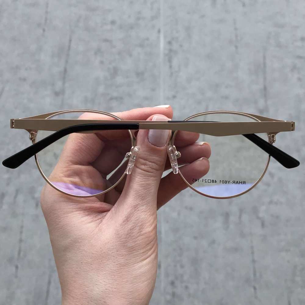 oticagriss oculos de grau redondo dourado 169 1