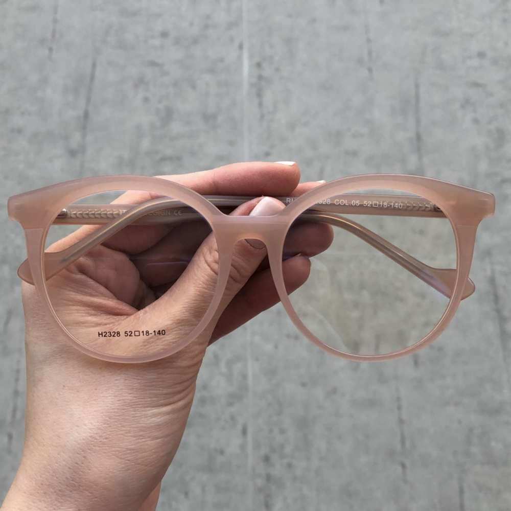 oticagriss oculos de grau redondo rosa 174