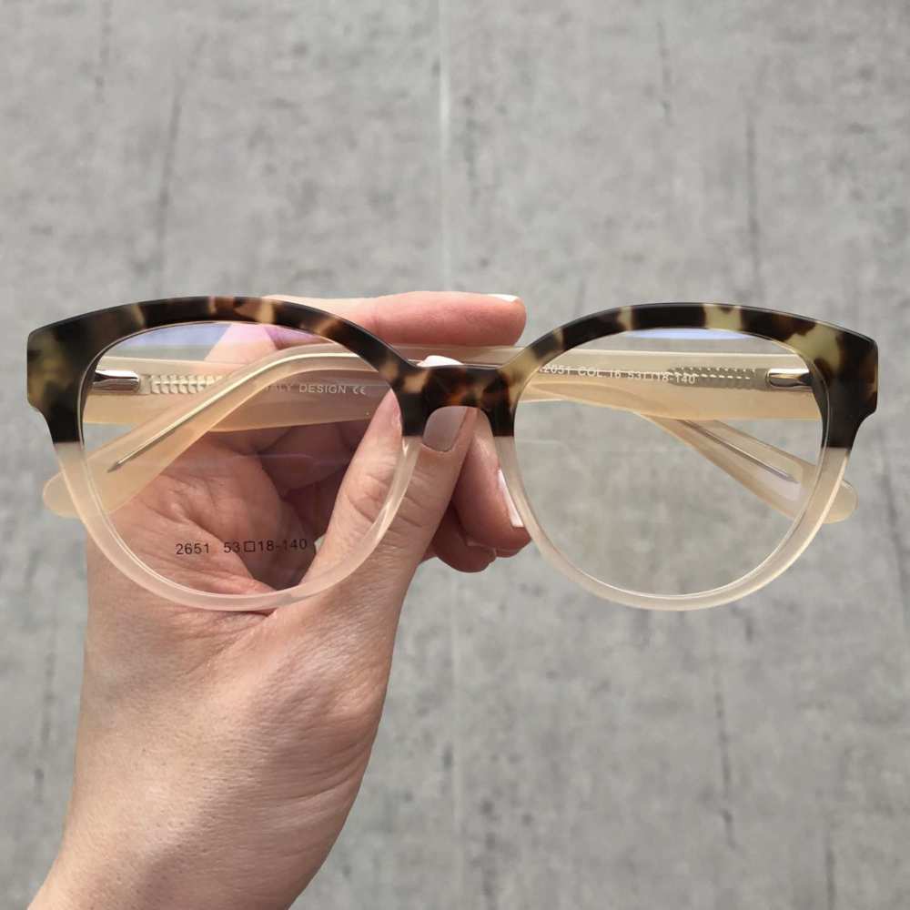 oticagriss oculos de grau redondo transparente com tartaruga 173