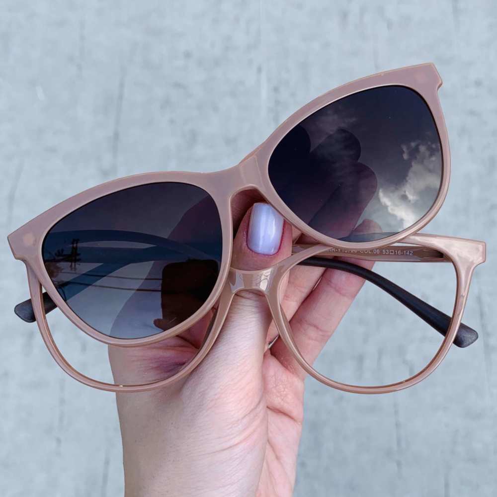 oticagriss oculos clip on gatinho nude 186 5 oticagriss oculos clip on gatinho nude 186 5