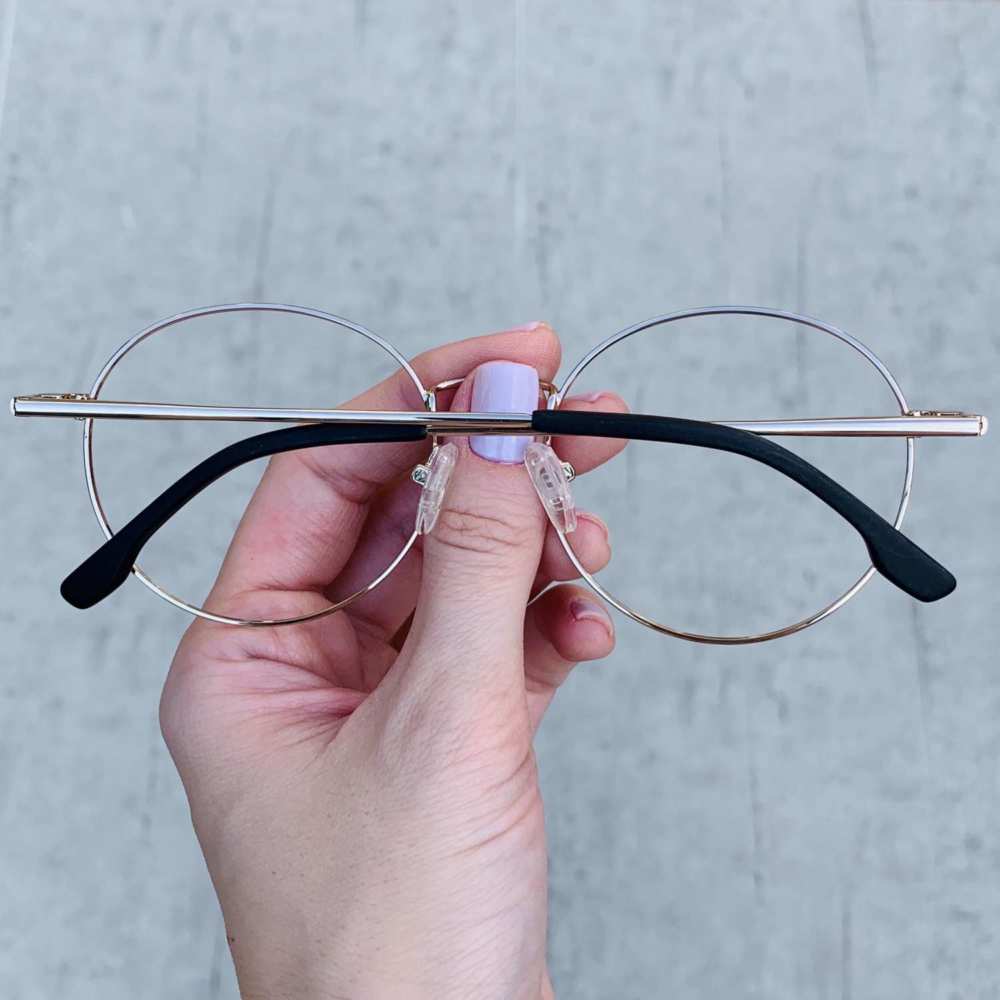 oticagriss oculos clip on redondo dourado185 7 oticagriss oculos clip on redondo dourado185 7