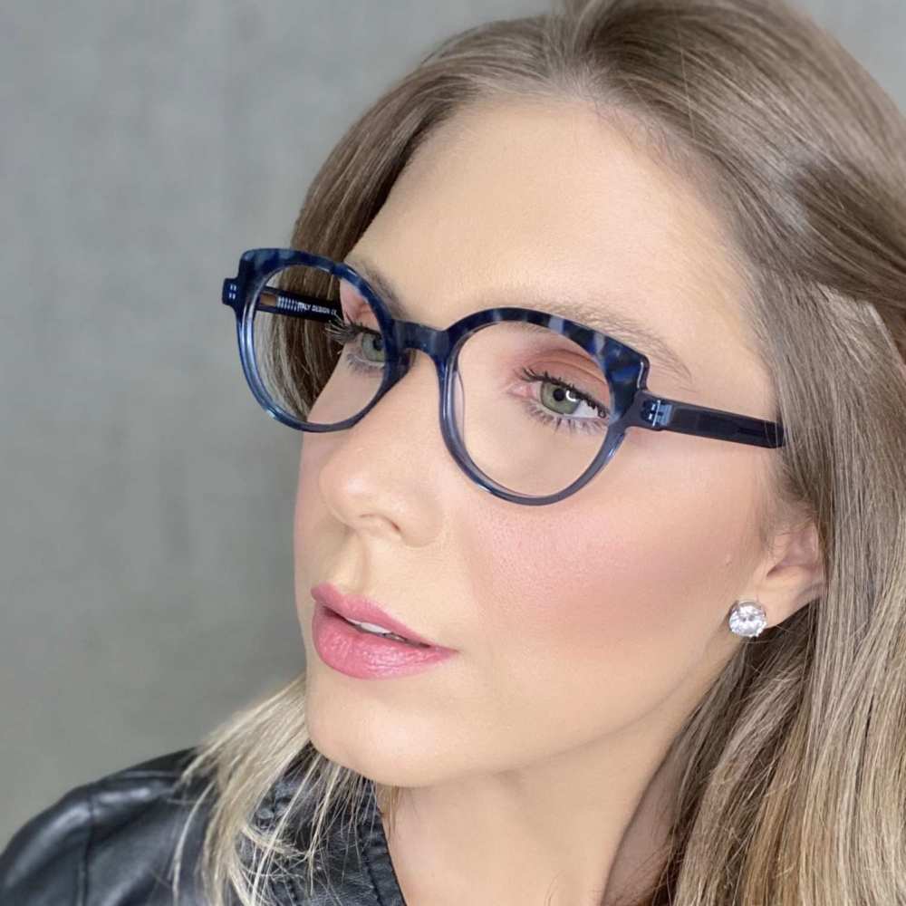 oticagriss oculos de grau gatinho azul com tartaruga 184 oticagriss oculos de grau gatinho azul com tartaruga 184