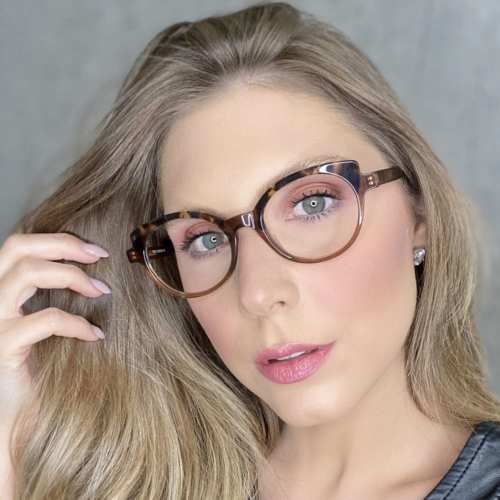 oticagriss oculos de grau gatinho marrom com tartaruga 184
