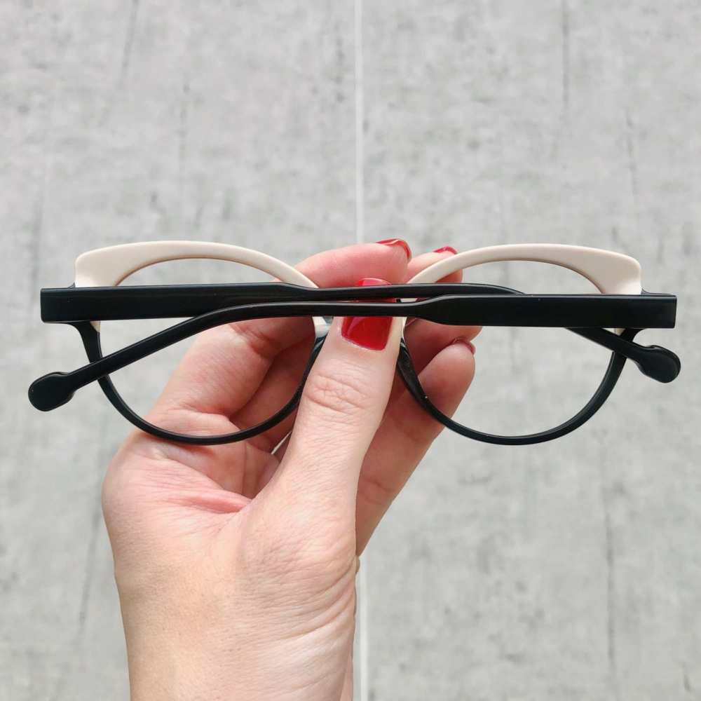 oticagriss oculos de grau gatinho preto com nude 184 oticagriss oculos de grau gatinho preto com nude 184