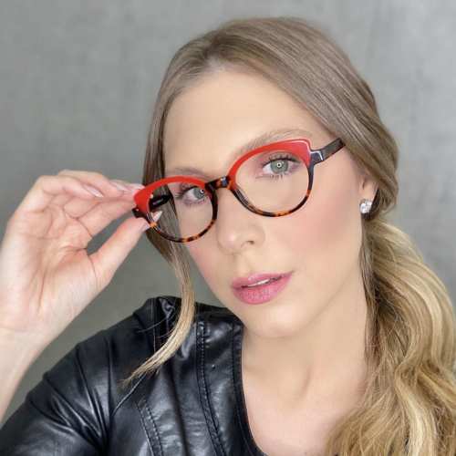 oticagriss oculos de grau gatinho vermelho com tartaruga 184 1