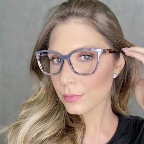 oticagriss oculos de grau quadrado cinza com tartaruga183