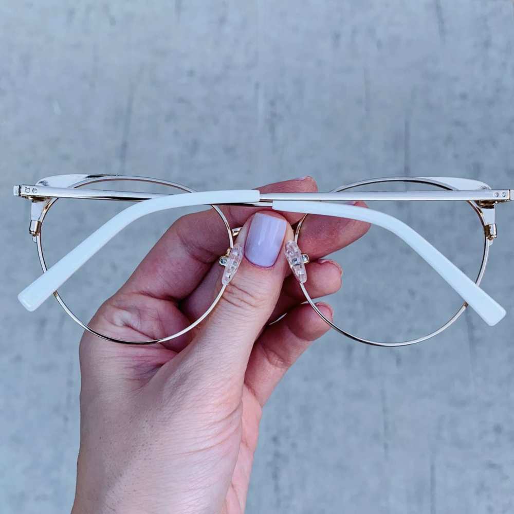 oticagriss oculos de grau gatinho branco 190