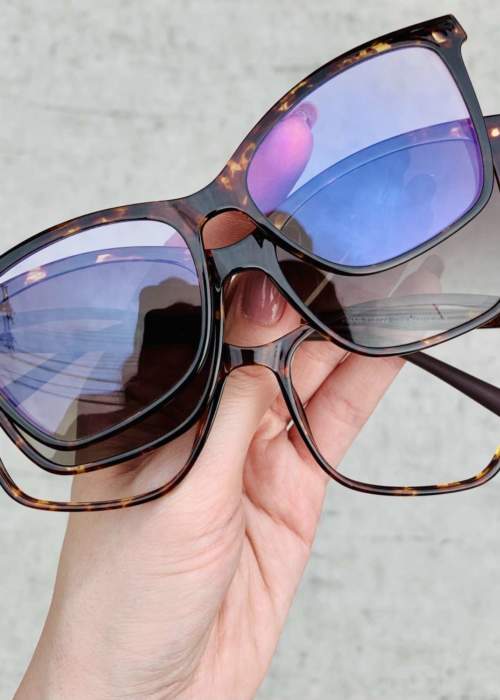 oticagriss oculos de grau clip on tartaruga 196