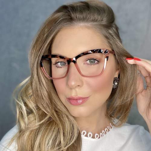 oticagriss oculos de grau gatinho tartaruga com rosa 195 2