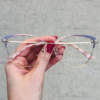 oticagriss oculos de grau quadrado lilas 203 oticagriss oculos de grau quadrado lilas 203