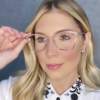 oticagriss oculos de grau quadrado rosa 202 1