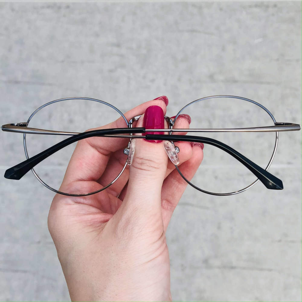 oticagriss oculos de grau redondo grafite 198 1