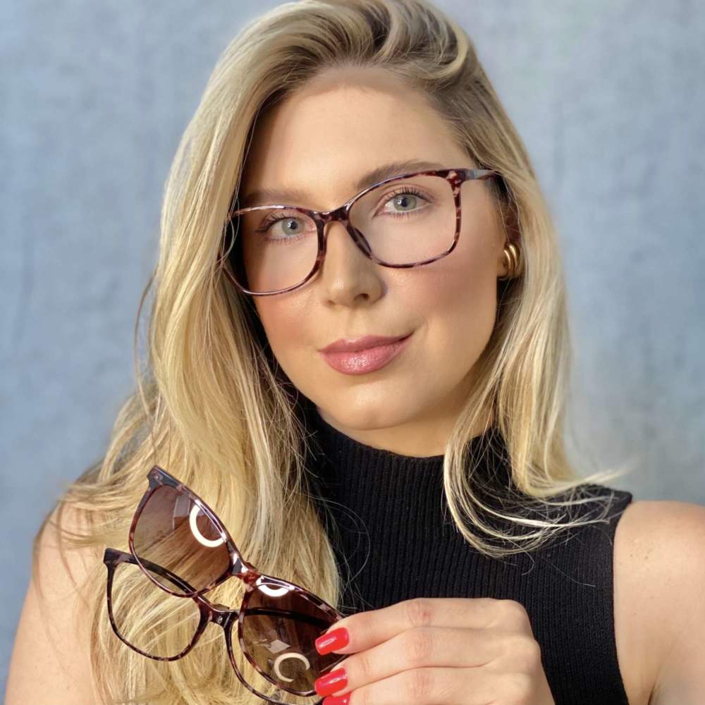 oticagriss oculos clip on tartaruga 197 7