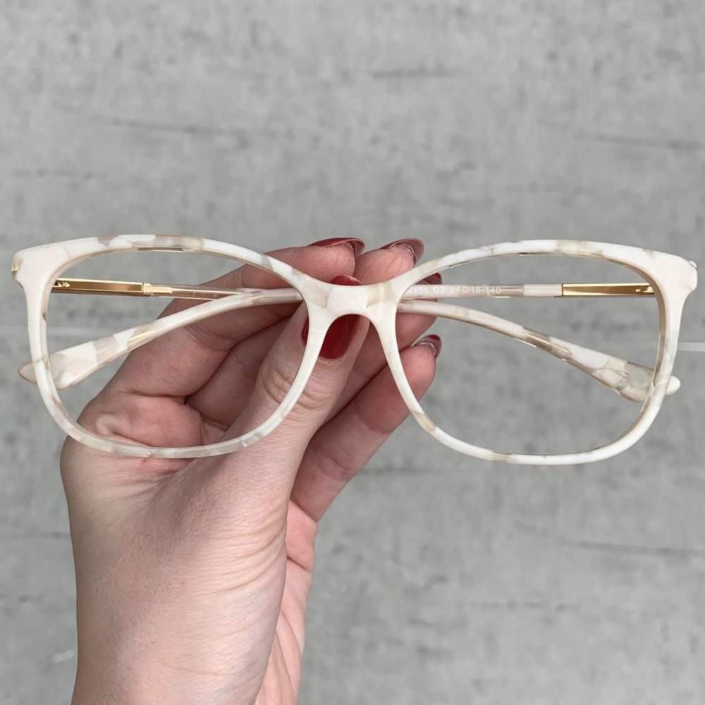 oticagriss oculos de grau quadrado madreperola 204