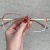 oticagriss oculos de grau quadrado rosa 208 2