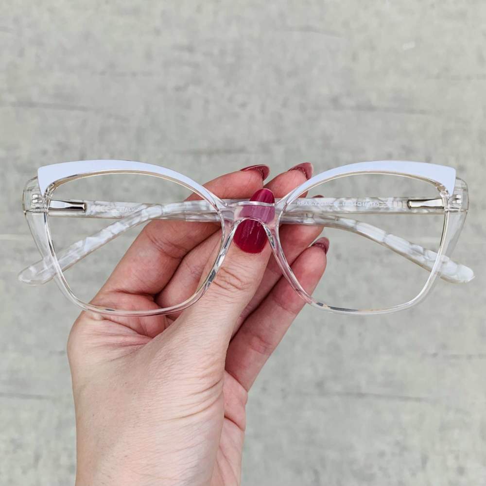 oticagriss oculos de grau gatinho transparente 214