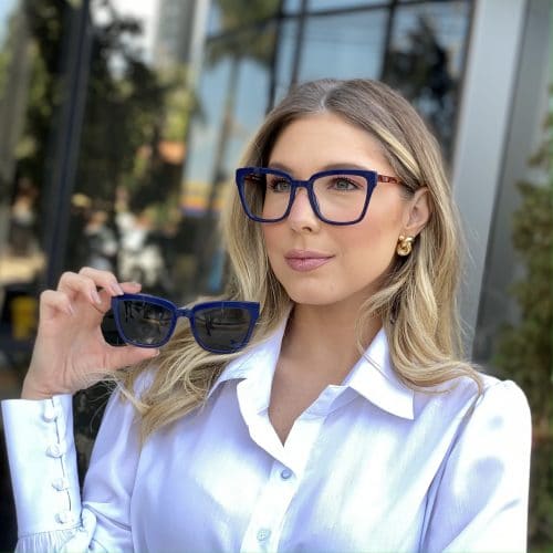 oticagriss oculos clip on em acetato quadrado azul 227 4