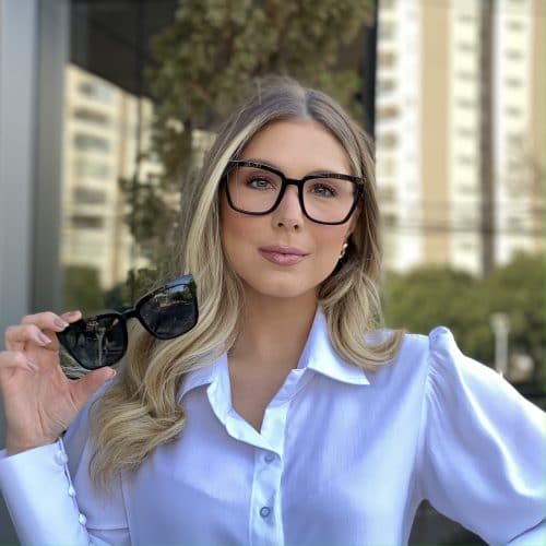 oticagriss oculos clip on em acetato quadrado preto 227 4