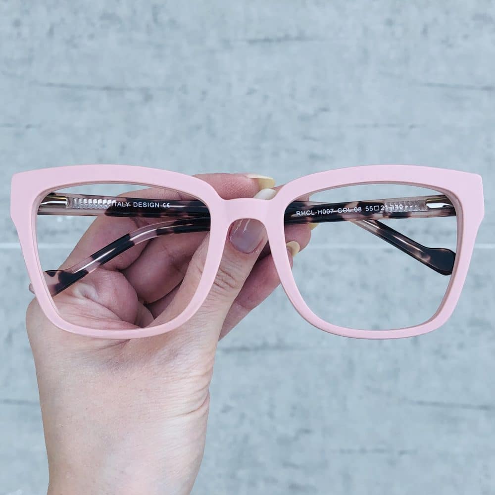 oticagriss oculos clip on em acetato quadrado rosa 227 1 oticagriss oculos clip on em acetato quadrado rosa 227 1