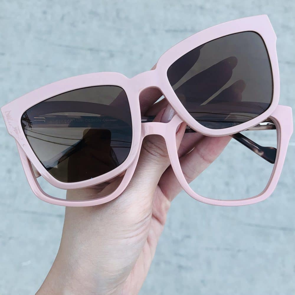 oticagriss oculos clip on em acetato quadrado rosa 227 oticagriss oculos clip on em acetato quadrado rosa 227