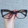 oticagriss oculos de grau em acetato gatinho marrom 217