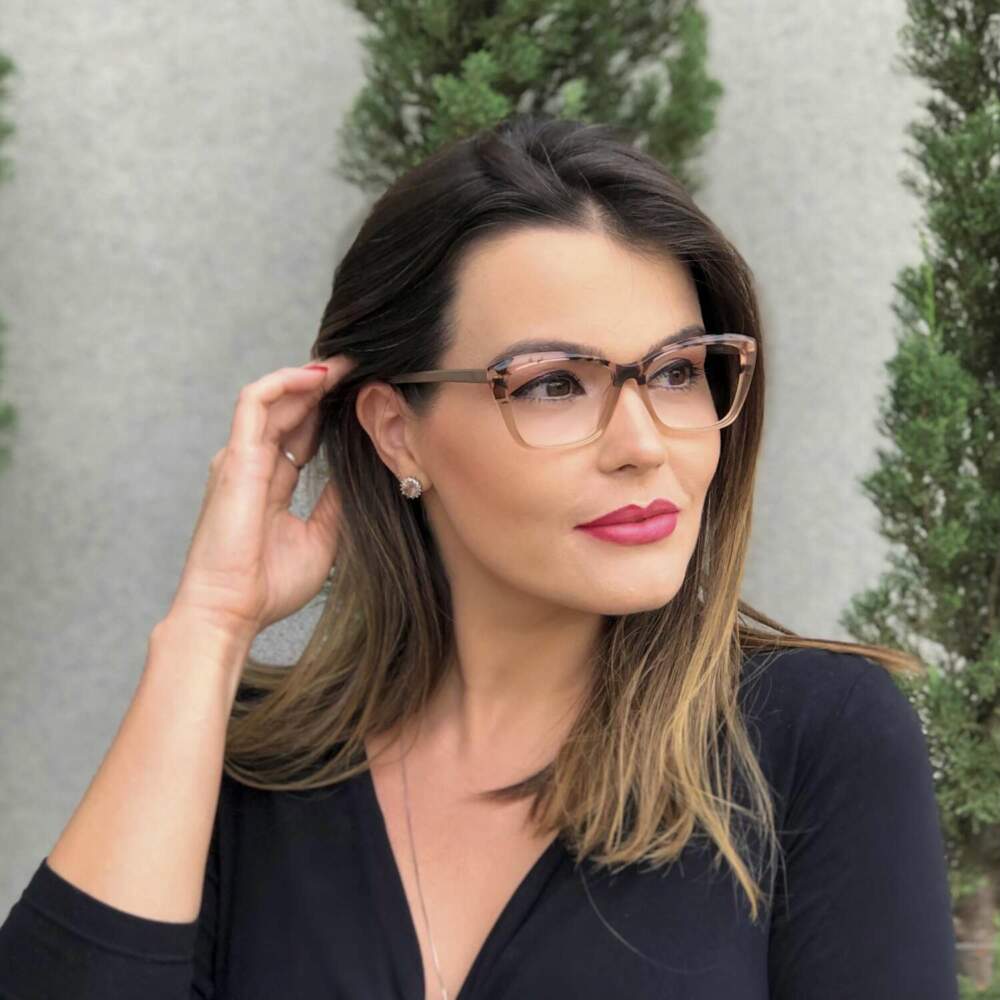 oticagriss oculos de grau em acetato gatinho nude 216