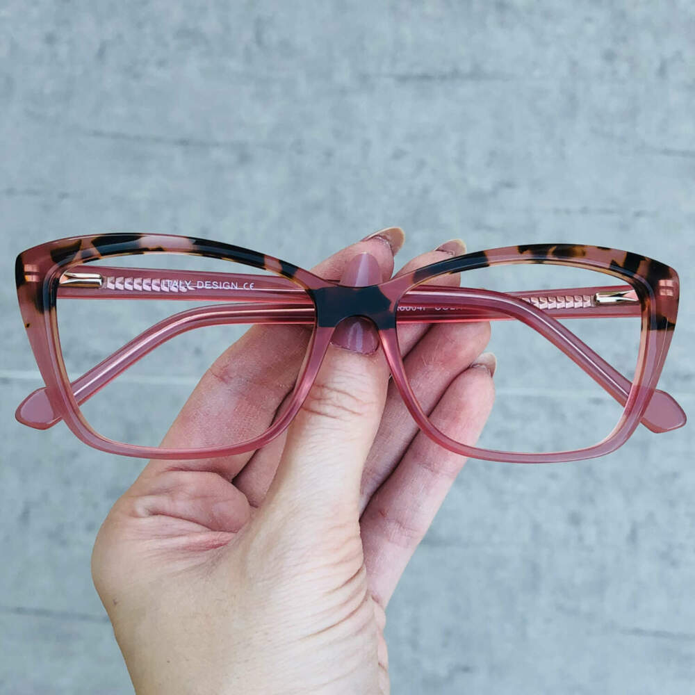 oticagriss oculos de grau em acetato gatinho rosa 216 oticagriss oculos de grau em acetato gatinho rosa 216