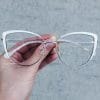 oticagriss oculos de grau em metal gatinho branco 222 oticagriss oculos de grau em metal gatinho branco 222