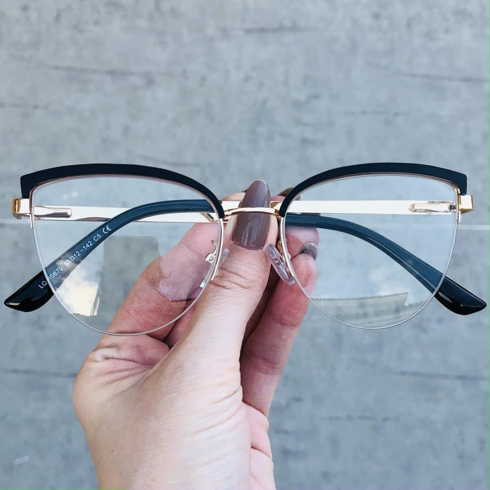 oticagriss oculos de grau em metal gatinho preto 220 2