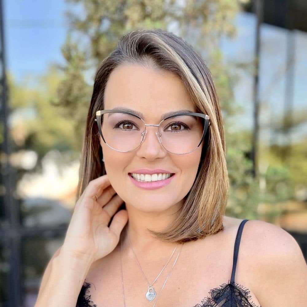 oticagriss oculos de grau em metal gatinho preto 222 2