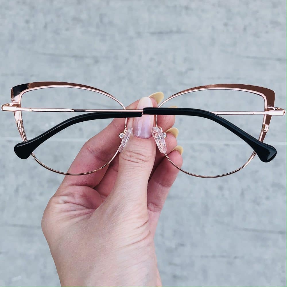 oticagriss oculos de grau em metal gatinho rose 222 oticagriss oculos de grau em metal gatinho rose 222