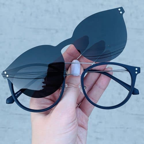 oticagriss oculos clip on 2 em 1 redondo azul 239