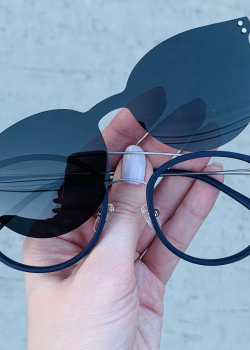 oticagriss oculos clip on 2 em 1 redondo azul 239