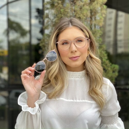 oticagriss oculos clip on 2 em 1 redondo nude 241 5