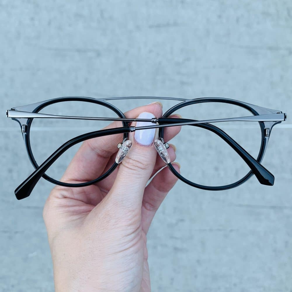 oticagriss oculos clip on 2 em 1 redondo prata com preto 239 2 oticagriss oculos clip on 2 em 1 redondo prata com preto 239 2