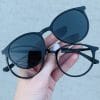 oticagriss oculos clip on 2 em 1 redondo preto 241 oticagriss oculos clip on 2 em 1 redondo preto 241
