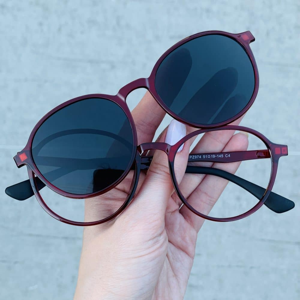 oticagriss oculos clip on 2 em 1 redondo vermelho 237 oticagriss oculos clip on 2 em 1 redondo vermelho 237