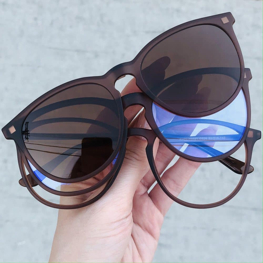 oticagriss oculos clip on 3 em 1 retangular marrom 231 oticagriss oculos clip on 3 em 1 retangular marrom 231