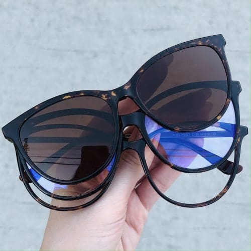 oticagriss oculos clip on gatinho 229 tartaruga