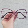 oticagriss oculos de grau em metal quadrado roxo 232 oticagriss oculos de grau em metal quadrado roxo 232