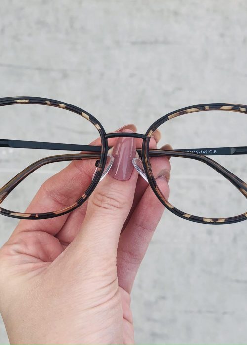 oticagriss oculos de grau em metal quadrado tartaruga 232