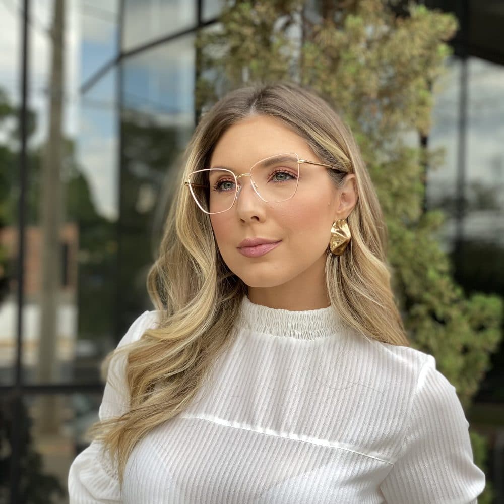 oticagriss oculos de grau gatinho de metal rosa 235 3